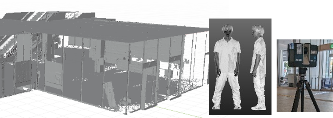 3Dレーザスキャナによるモデル化